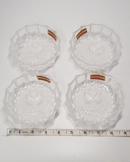 Echt Bleikristall Lead Crystal Bowls 11cm (Small) x4 Excellent Condition.