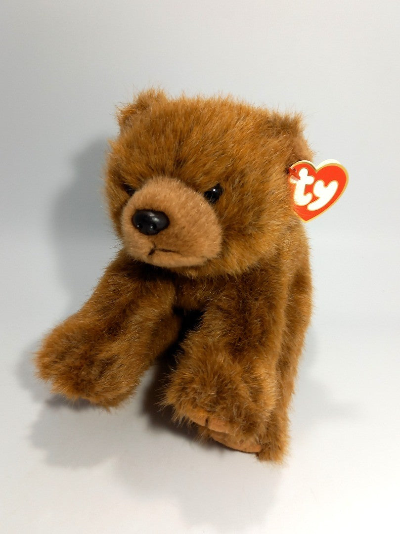 TY Forest Teddy Bear, Vintage 1997 Plush Brown Soft Toy