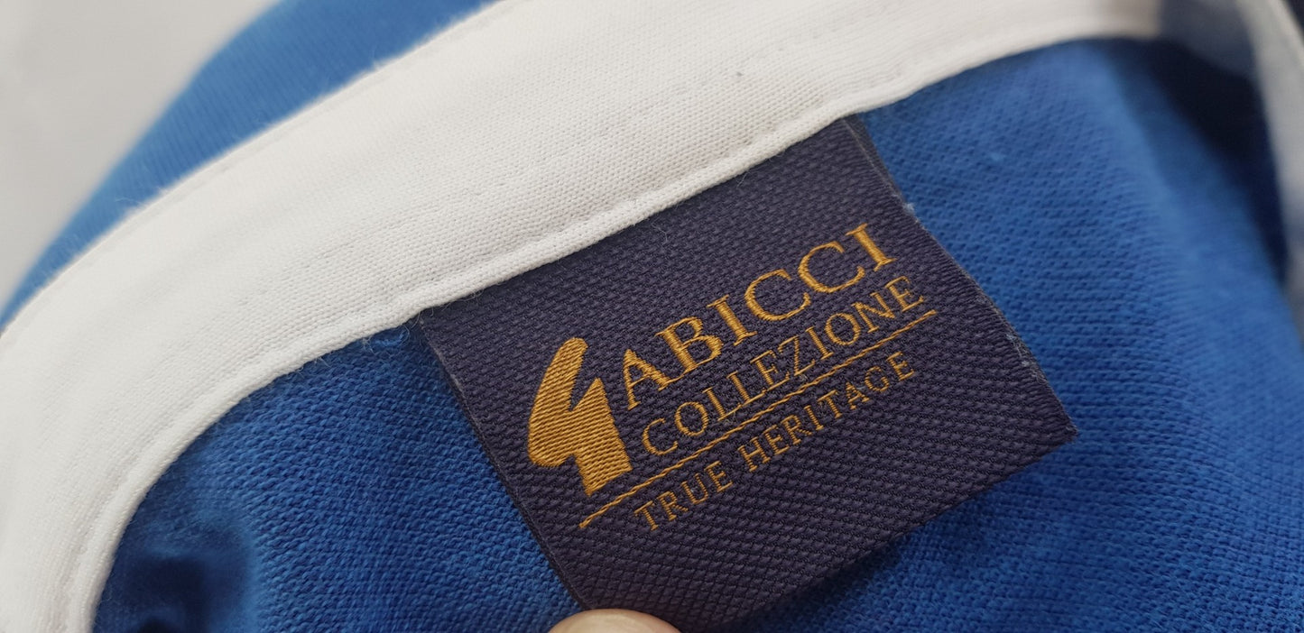 Gabicci True Heritage Mens Polo Shirt in Blue & Navy Blue Size 48" VGC