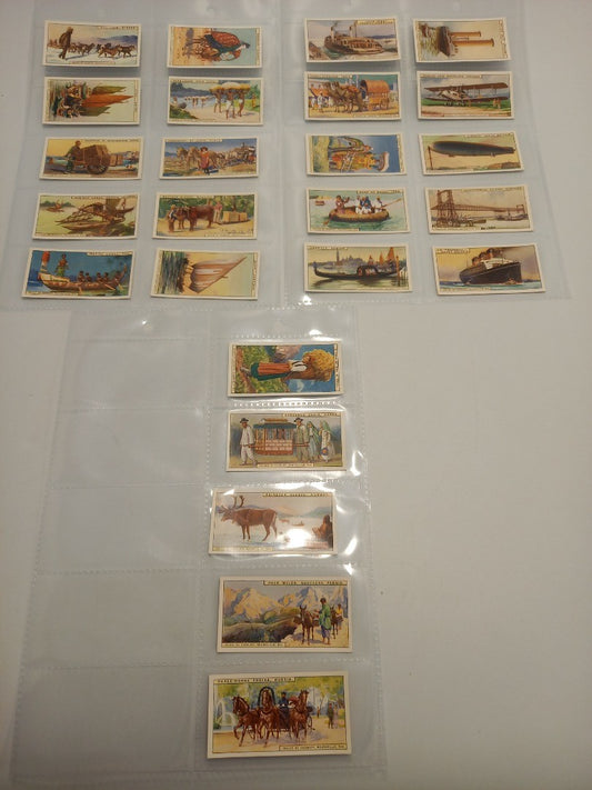 Bournville Cocoa Cadbury's 'Transport' Complete Set of 25 Cards