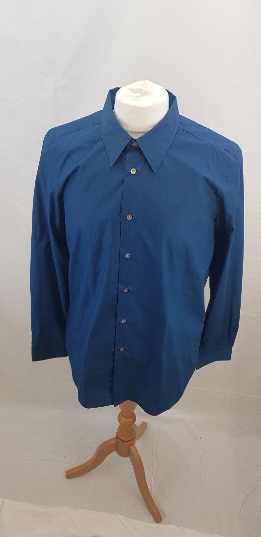 Paul Smith Petrol Blue Shirt Tailored Fit Size XL BNWT