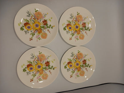 Wedgwood Summer Bouquet Set, 4x Plates, 6x Tea Cups, 6x Saucers, Jug, Sugar Bowl