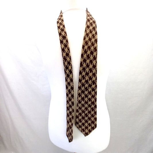 M Bardelli Dogtooth Design Vintage Tie