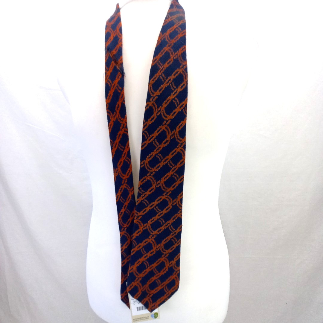 Yves St Laurent Red & Blue Vintage Tie