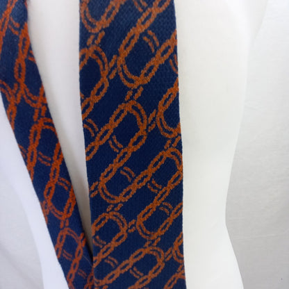 Yves St Laurent Red & Blue Vintage Tie