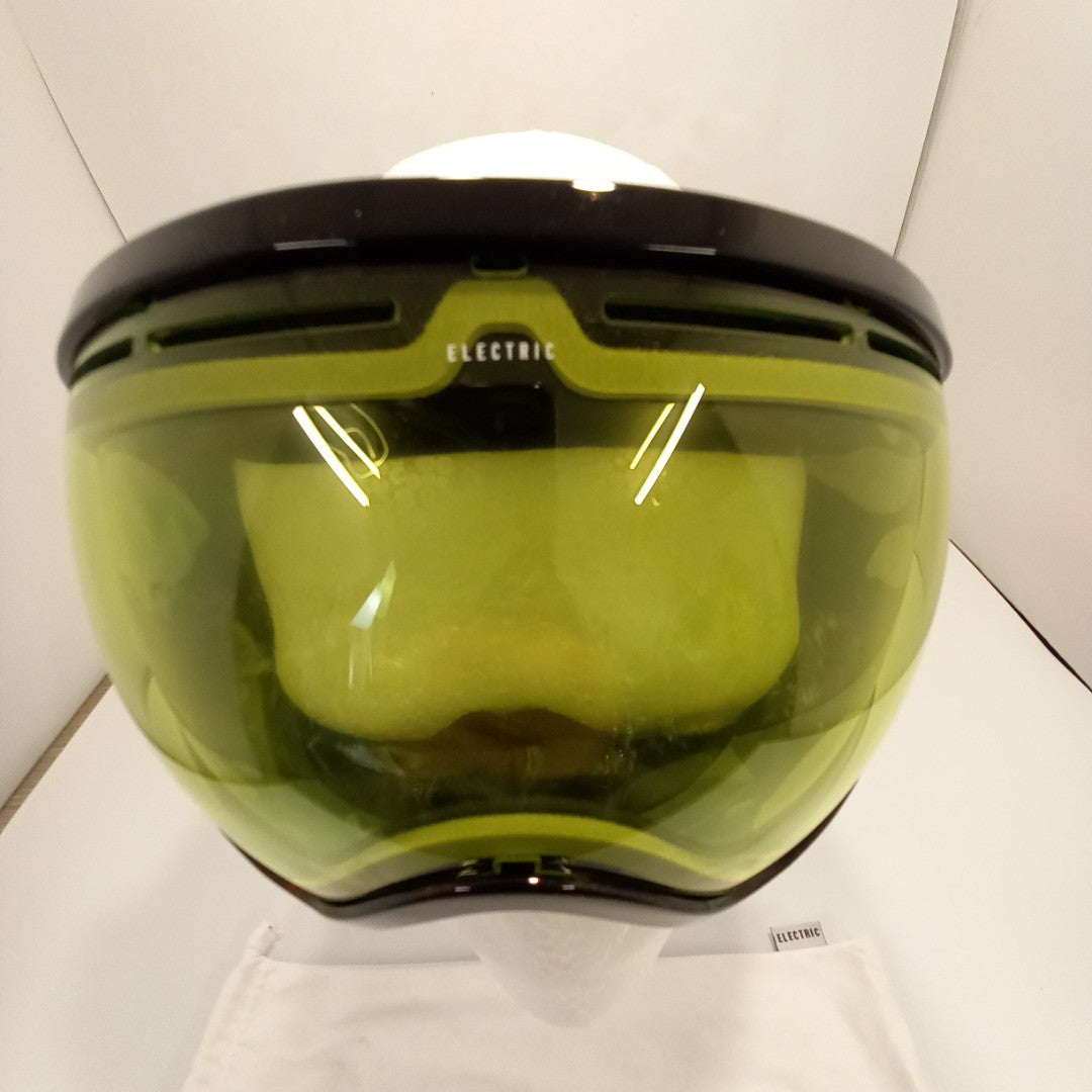 Electric Ski Goggles - Black & Green - With Dust Bag