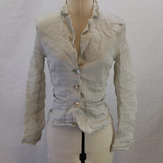 D Exterior Ladies Silver Jacket - UK Size 10