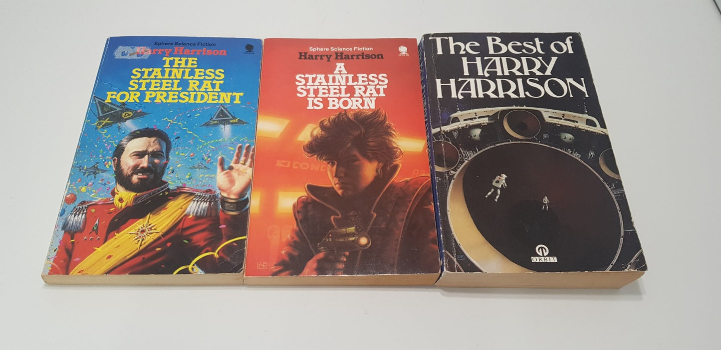 Harry Harrison Paperbacks - x3. Vintage  GC