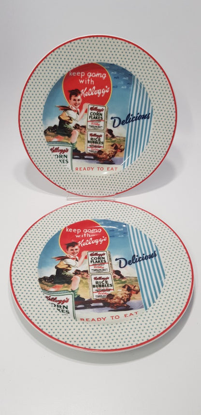 Kelloggs Portmeirion 2012 Vintage Looking Plates x2 VGC