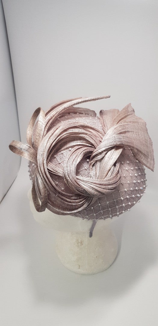 Snoxell & Gwyther Fascinator in Taupe - 2020 Collection VGC