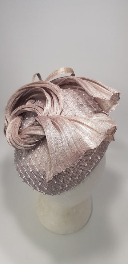 Snoxell & Gwyther Fascinator in Taupe - 2020 Collection VGC