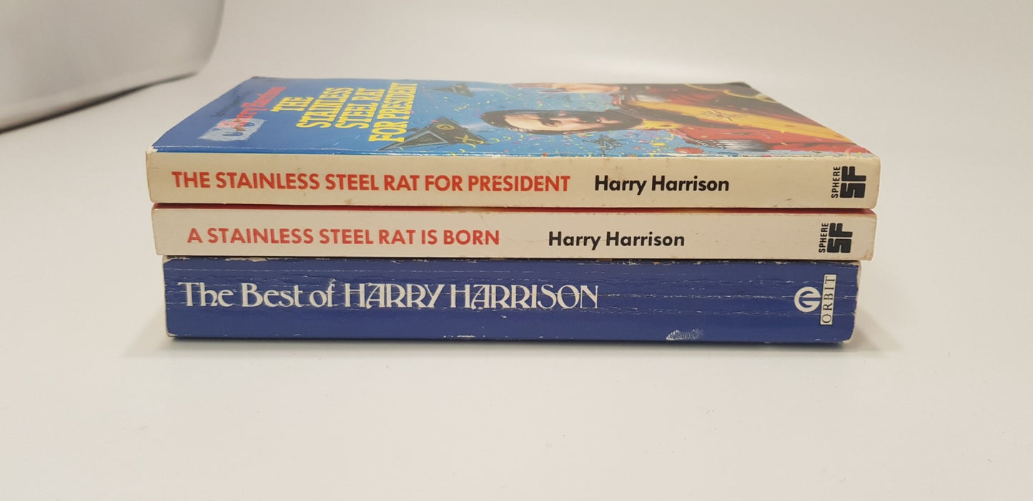 Harry Harrison Paperbacks - x3. Vintage  GC