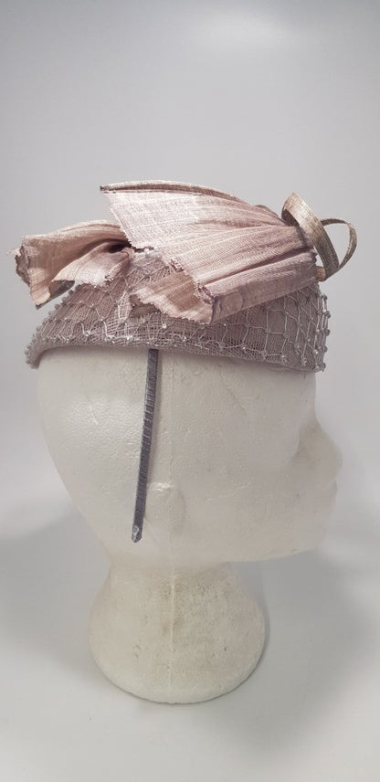 Snoxell & Gwyther Fascinator in Taupe - 2020 Collection VGC