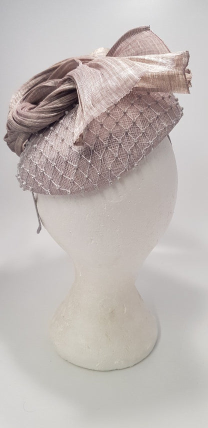 Snoxell & Gwyther Fascinator in Taupe - 2020 Collection VGC