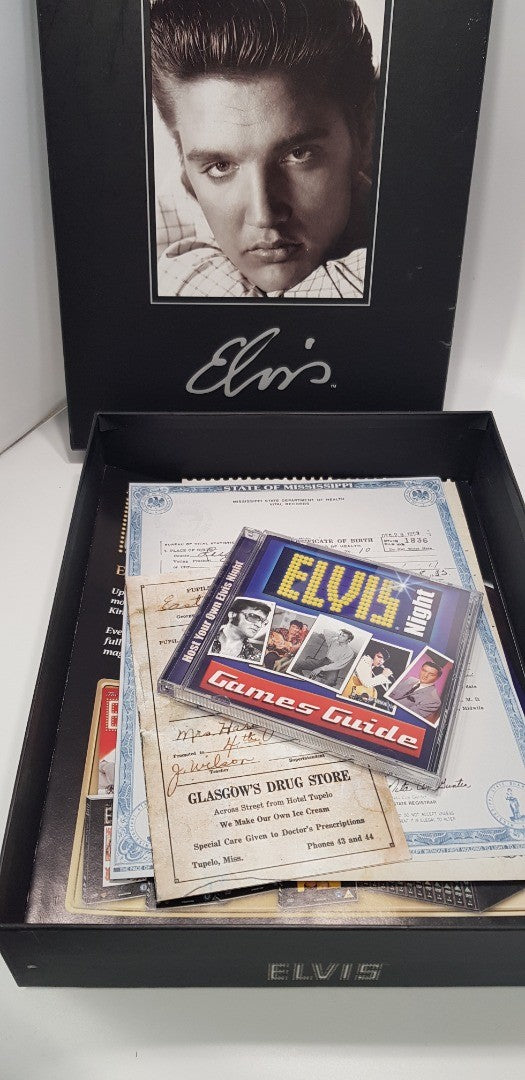 Elvis The Official Collectors Edition Magazine & Artefacts Box VGC