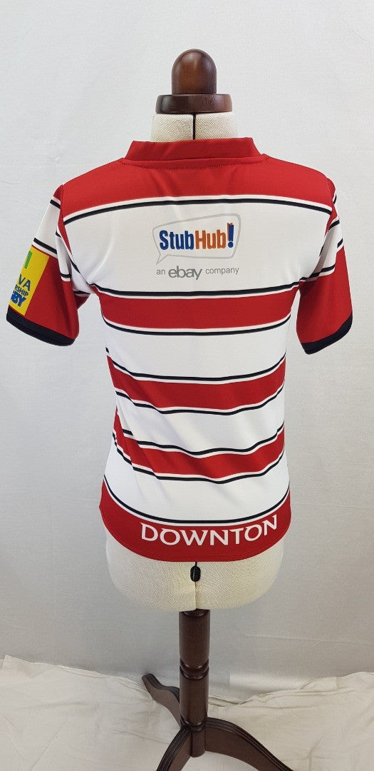 Ladies Gloucester Rugby Shirt Size 10 VGC