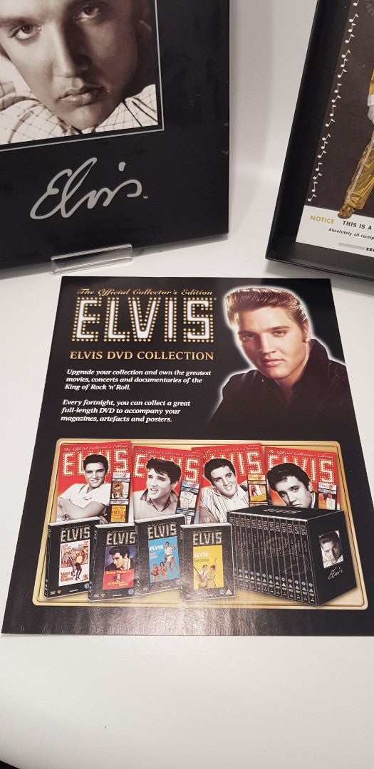 Elvis The Official Collectors Edition Magazine & Artefacts Box VGC