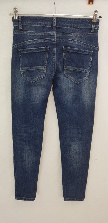 PIro Dark Blue Stretchy Jeans Size S (UK10/12)  BNWT