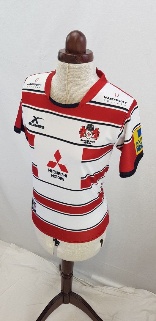 Ladies Gloucester Rugby Shirt Size 10 VGC