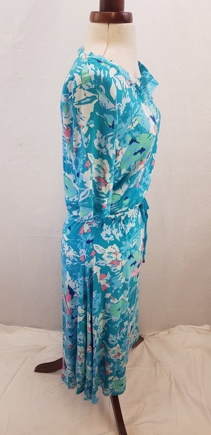 Patra Long Stretchy Summer Dress Size S Multicolour BNWT