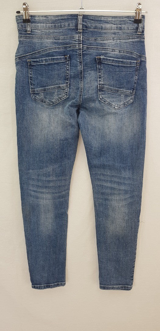 Piro Blue Stretchy Jeans Size M (UK12)  BNWT