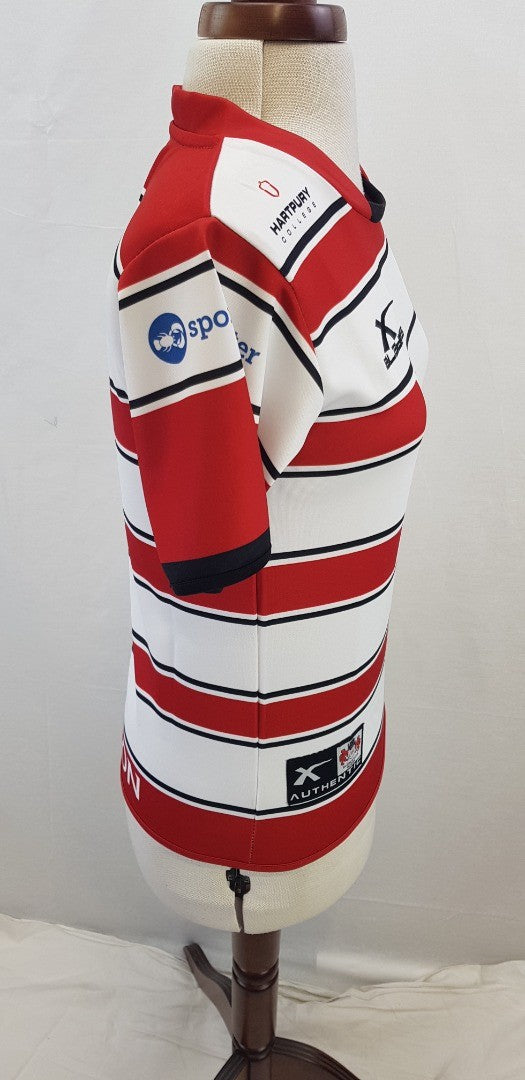 Ladies Gloucester Rugby Shirt Size 10 VGC