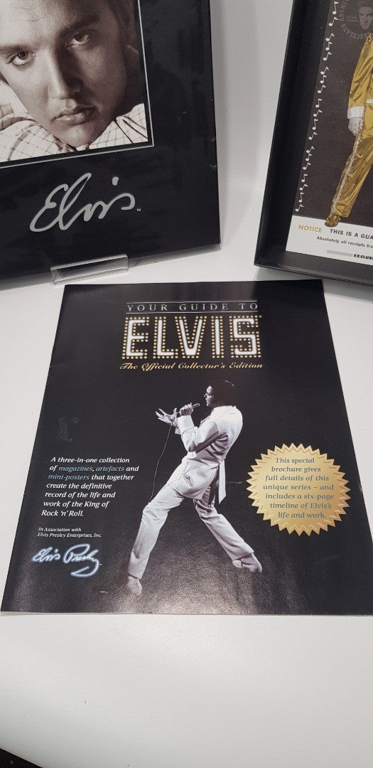 Elvis The Official Collectors Edition Magazine & Artefacts Box VGC