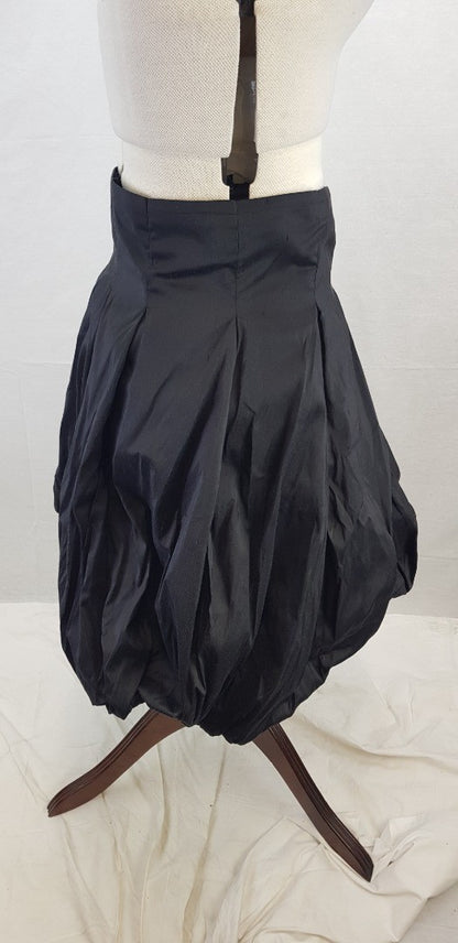 Moloh Black Puffball Wrap Skirt Size 8 VGC