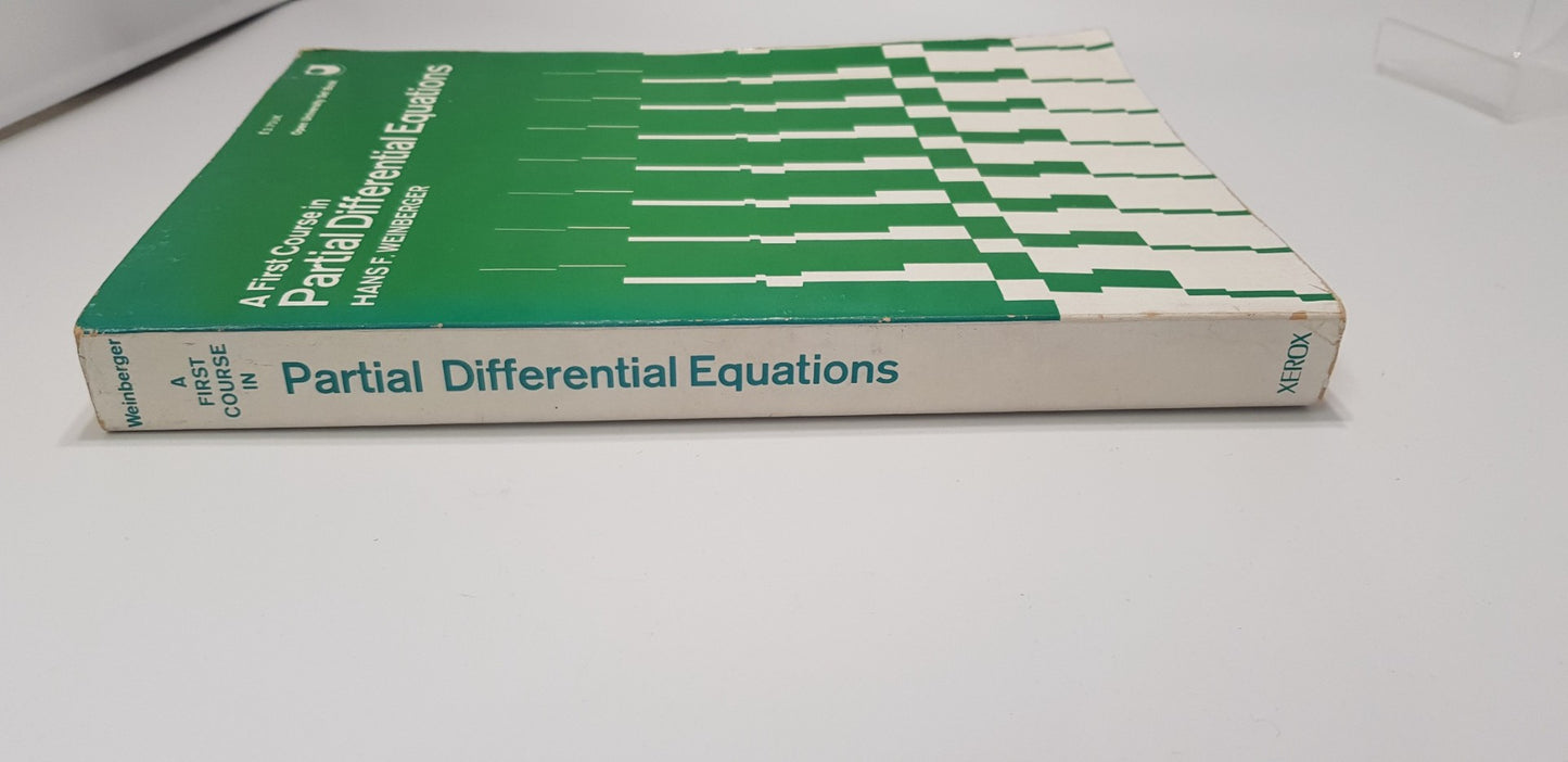 A First Course in Partial Differential Equations (1965) by Hans F Weinberger VGC