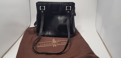 Gianni Conti Black Leather Handbag inc. Dust bag VGC