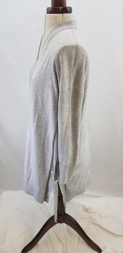 The White Company Long Grey Cardigan Size S BNWT