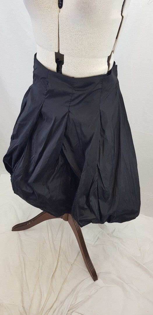 Moloh Black Puffball Wrap Skirt Size 8 VGC