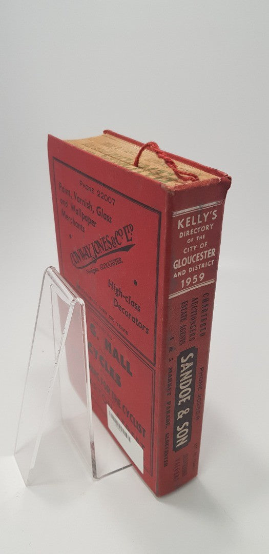 Kelly's Directory of the city of Gloucester & District 1959 Hardback Vintage  VGC