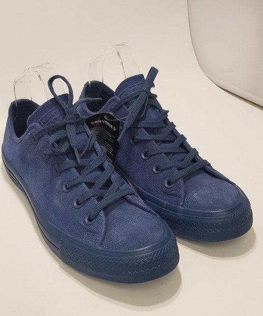 Converse Allstar Blue Suede Pumps UK Size 7 BNWT