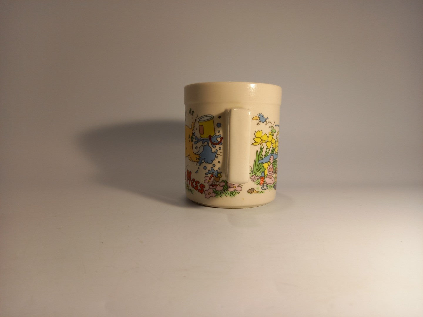 Hornsea Mug What-a-Mess, Vintage / Retro Graphic Print Cup