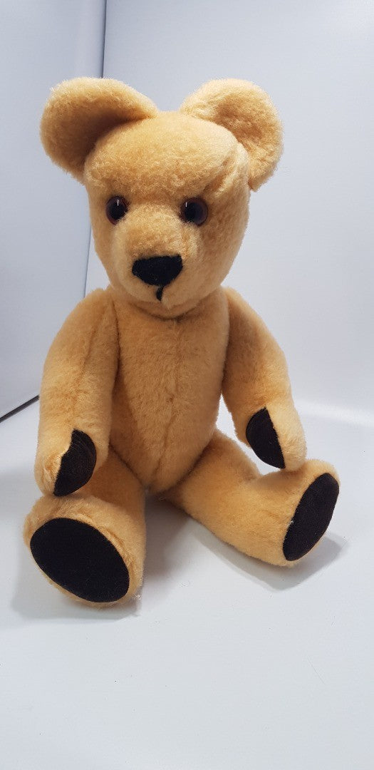 Vintage Golden Teddy Bear Jointed Arms & Legs - VGC