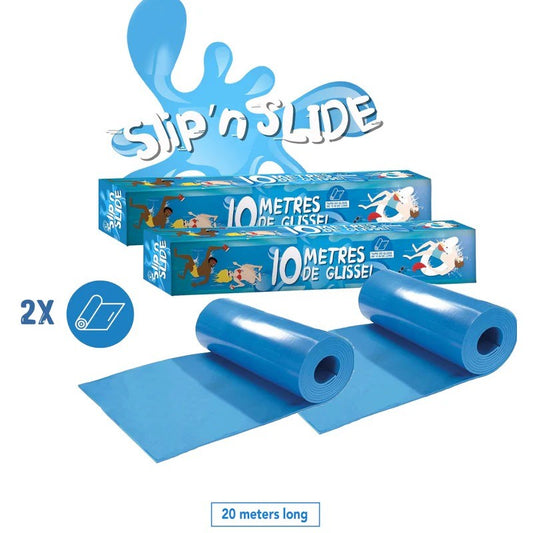 Slip 'n' Slide Water Outdoor Summer Playtime, 2x 10m Original Cup Ventriglisse