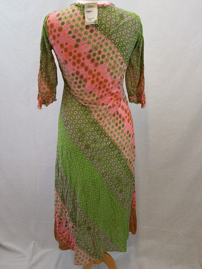 Oneseason Australia Multicoloured Cotton Maxi Beach Dress - Size S