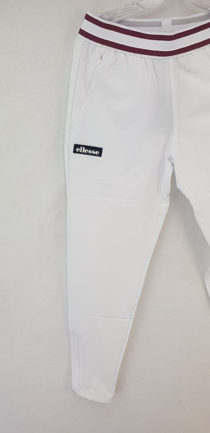 Ellesse Zoie Ladies White Track Pant Size 10 Brand New