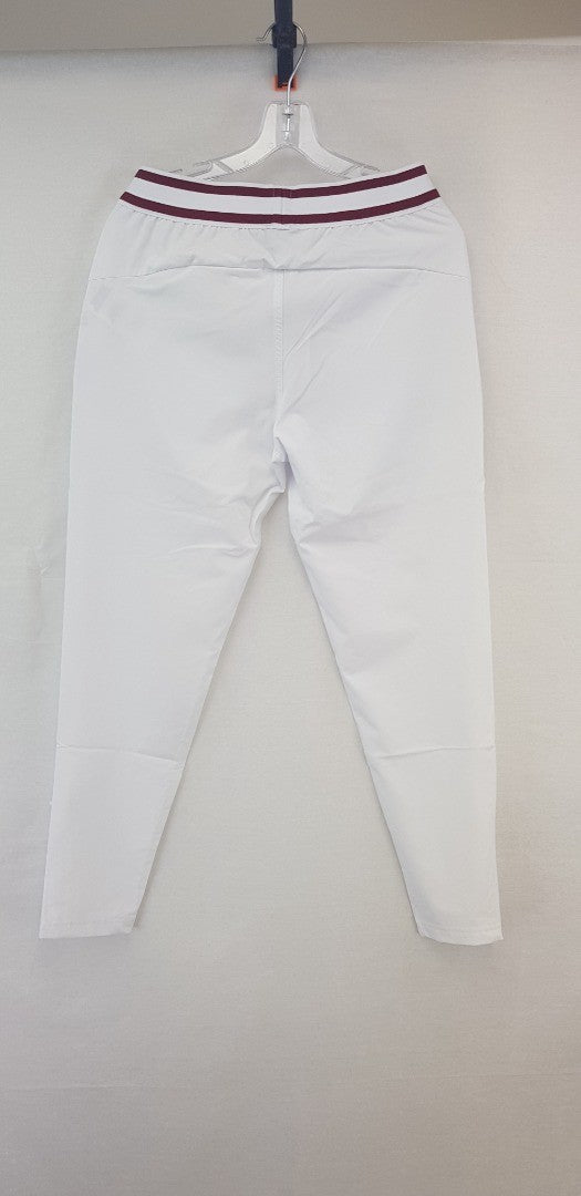 Ellesse Zoie Ladies White Track Pant Size 10 Brand New