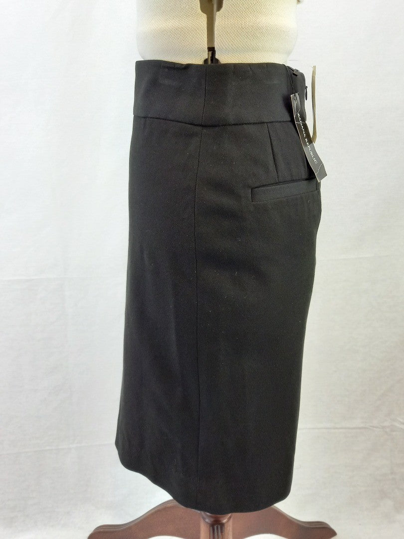 Banana Republic Black Pencil Knee Length Skirt New with Tag - Size UK 4