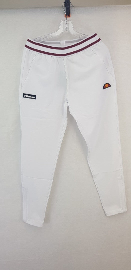 Ellesse Zoie Ladies White Track Pant Size 10 Brand New