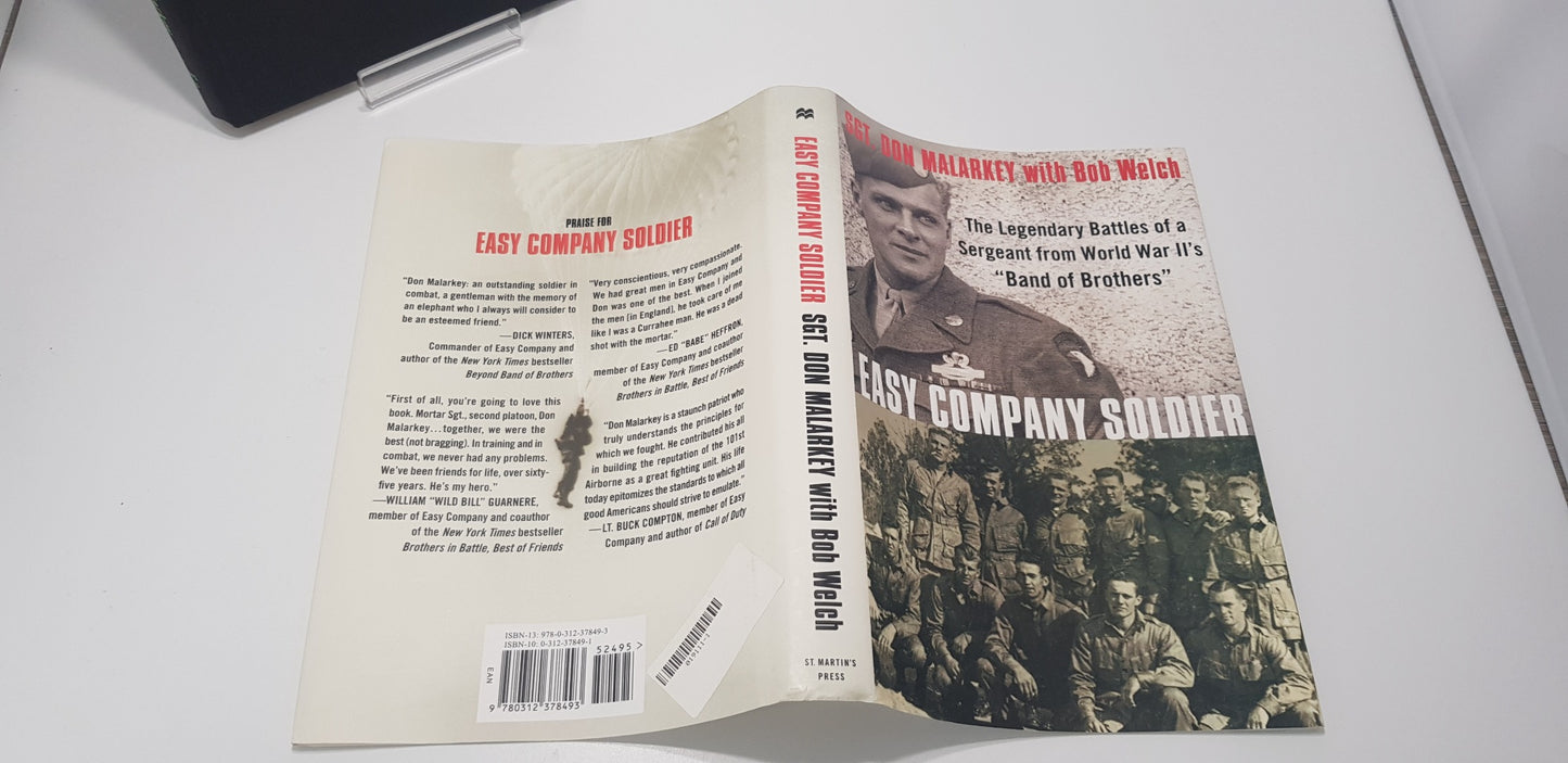 Easy Company Soldier By Sgt. Don Malarkey Hardback Signed 1st Edition Nearly New