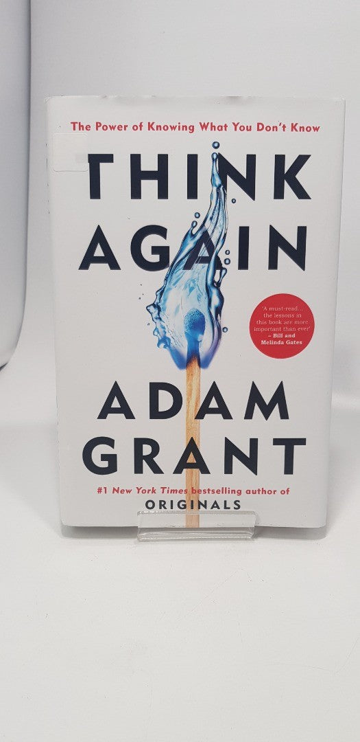 Think Again By Adam Grant Hardback Book VGC