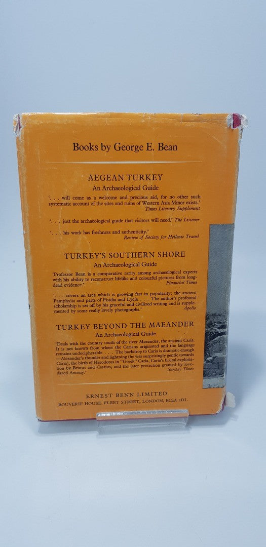 Aegean Turkey; An Archaeological Guide by George Bean Hardback Vintage GC