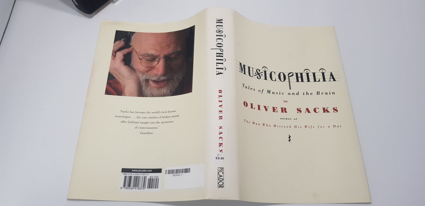 Musicophilia By Oliver Sacks Hardback Signed Copy 1st Edition VGC