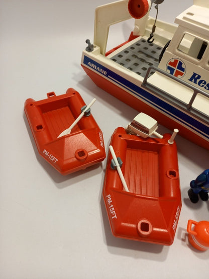 Playmobil Playset Boat Rescue, with Figurines, Lifeboats, and Accessories