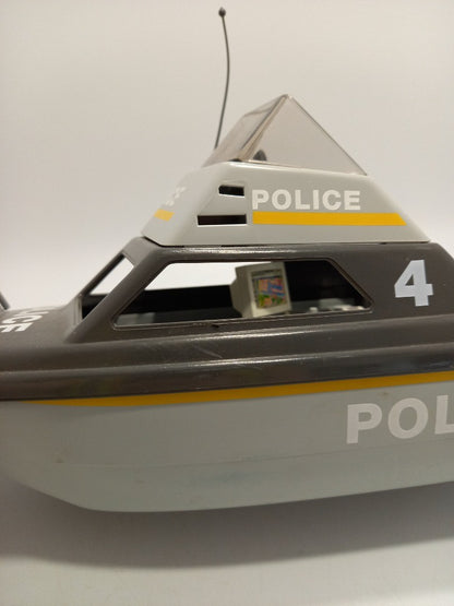 Playmobil Playset Boat Police, with Figurines and Accessories