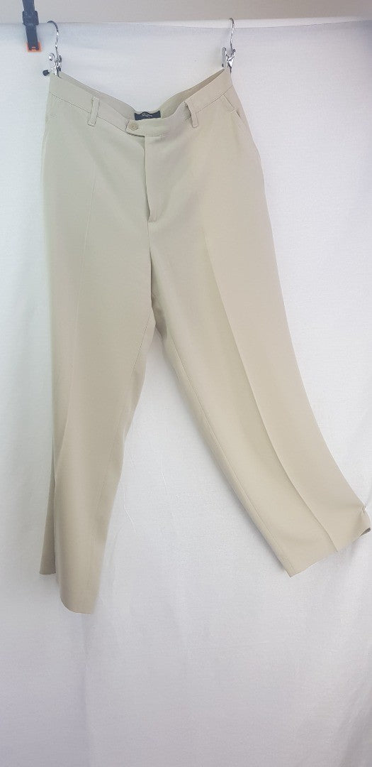 Philippe Adec Womens Trouser Suit Beige Size 14 GC