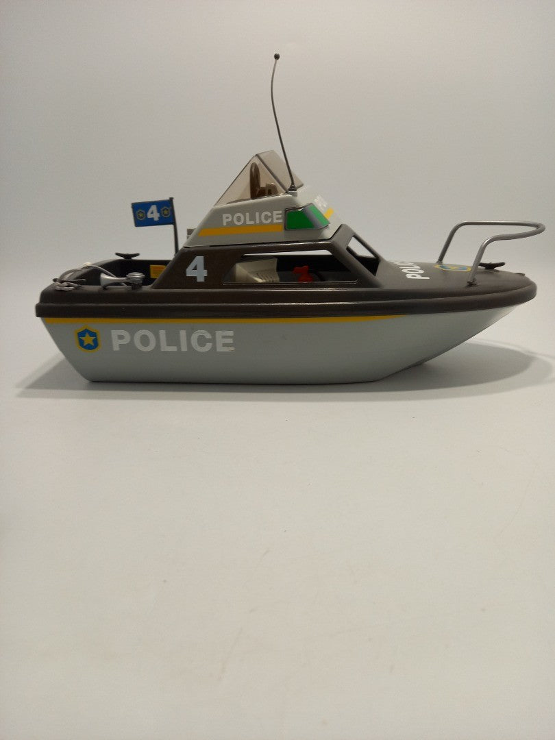 Playmobil Playset Boat Police, with Figurines and Accessories